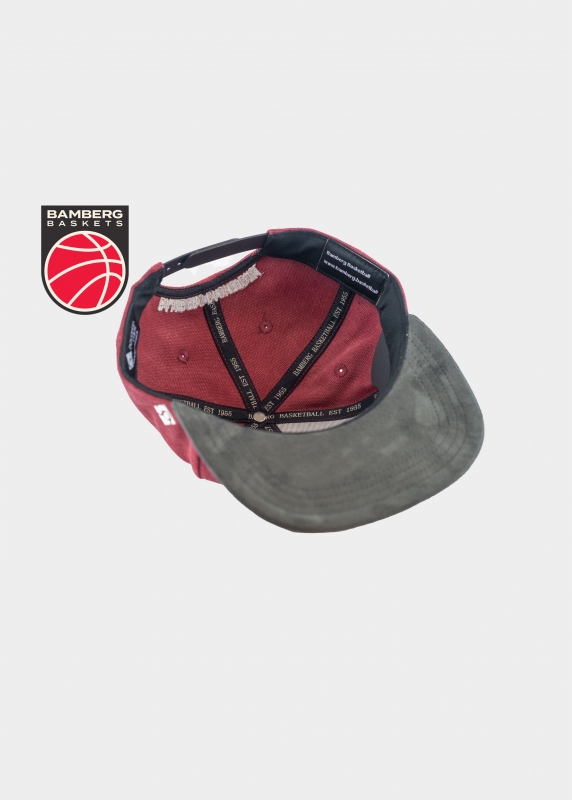 Cap "Bamberg Baskets" - dunkelrot (Snapback)